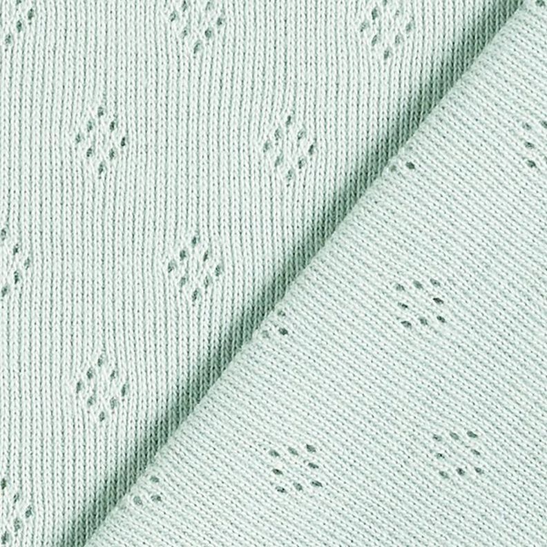 Jersey de punto fino con patrón de agujeros – menta,  image number 3