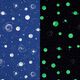 Tela decorativa Lona Brilla en la oscuridad Planetarium – azul marino,  thumbnail number 1