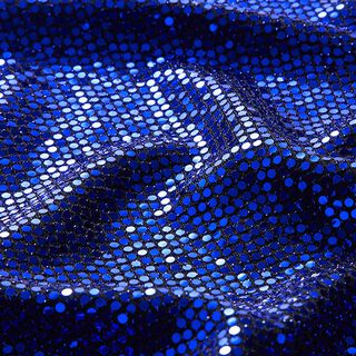 Tela de jersey ribeteada puntos pequeños – azul marino, 