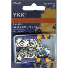 Broche de presión para coser de metal 2 – plateado | YKK, 