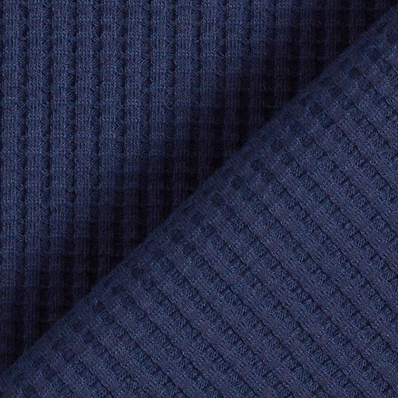 Jersey de algodón con relieves Uni – azul marino,  image number 3