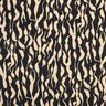 Tela de viscosa Patrón de cebra abstracto – negro/beige claro,  thumbnail number 1