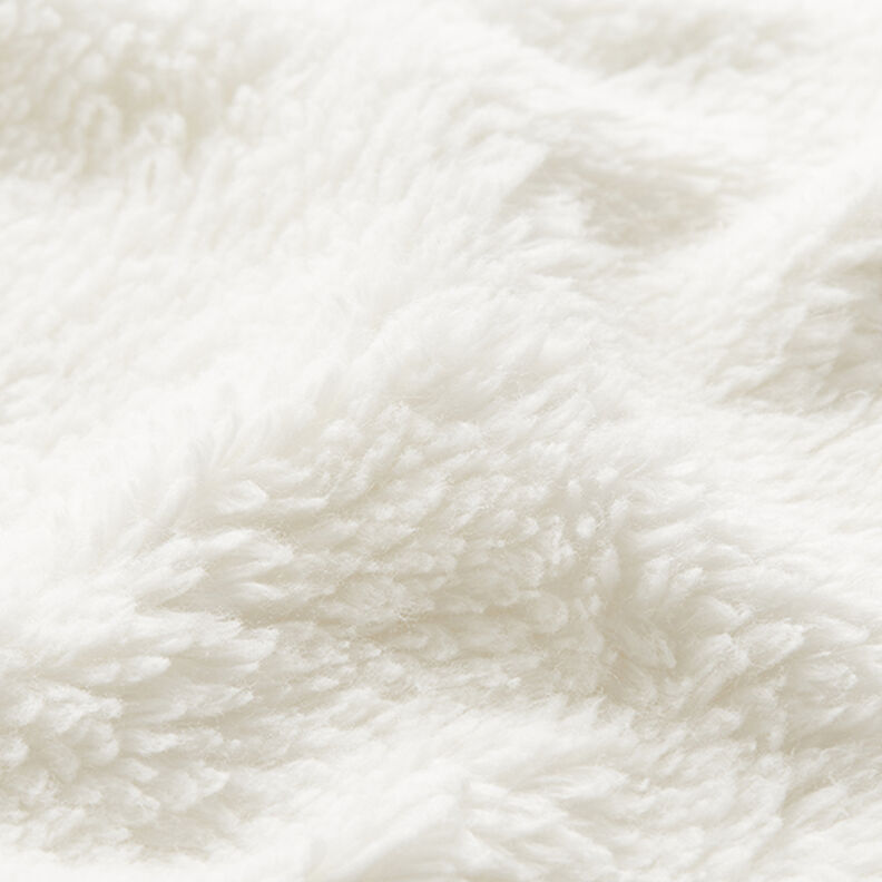 Algodón sherpa Uni – blanco lana,  image number 2