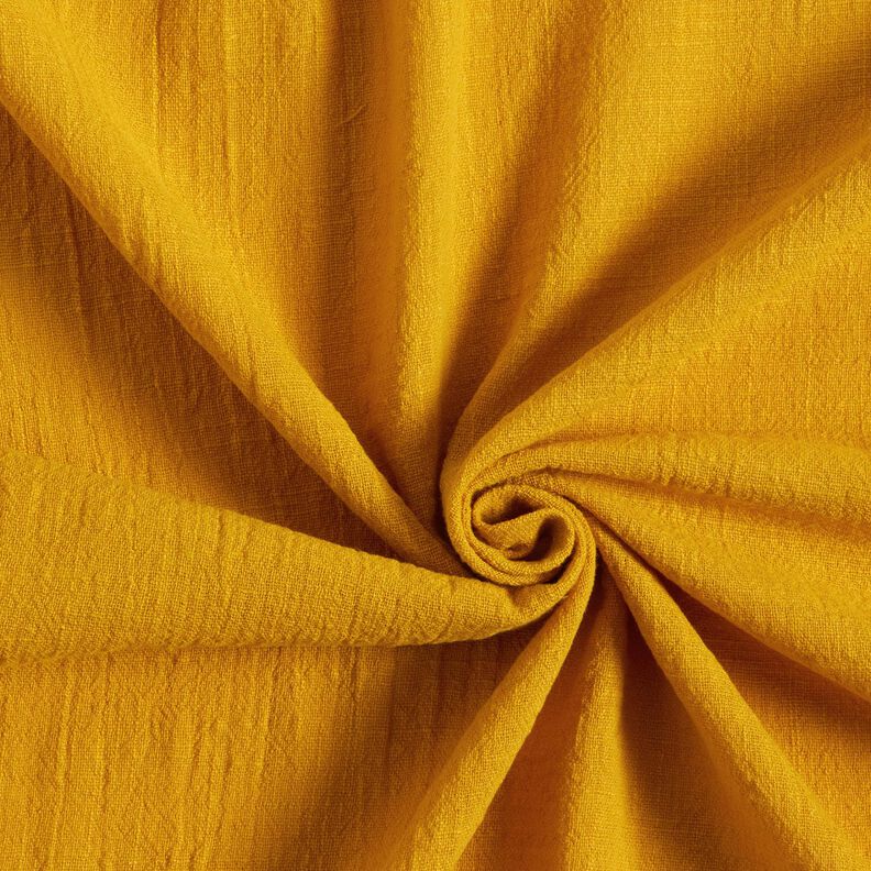Tejido de algodón aspecto lino – mostaza,  image number 1