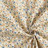 Tela de algodón Cretona Flores dispersas – beige claro/marrón claro,  thumbnail number 3