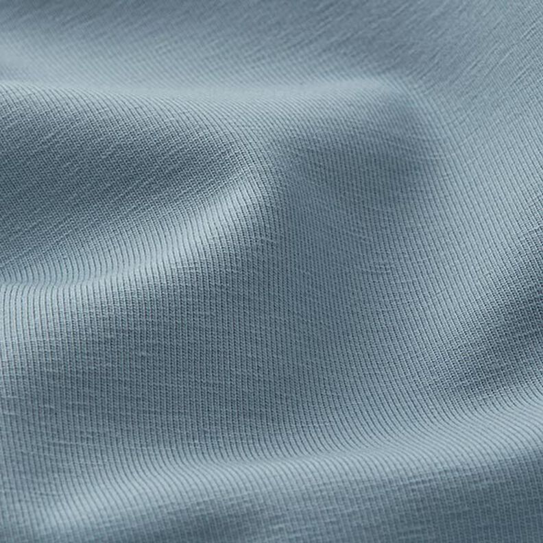 Tela de jersey de algodón Uni mediano – azul grisáceo pálido,  image number 4