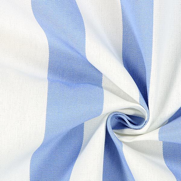 Tela de toldo a rayas – blanco/azul claro,  image number 2