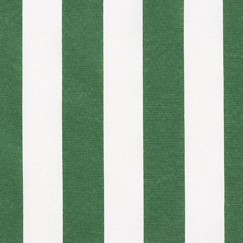 Tela decorativa Lona Rayas – verde/blanco,  image number 1