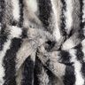 Piel sintética con rayas abstractas – blanco lana/azul noche,  thumbnail number 3