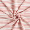 Tela de jersey de viscosa Rayas brillantes irregulares – blanco lana/rosado,  thumbnail number 3
