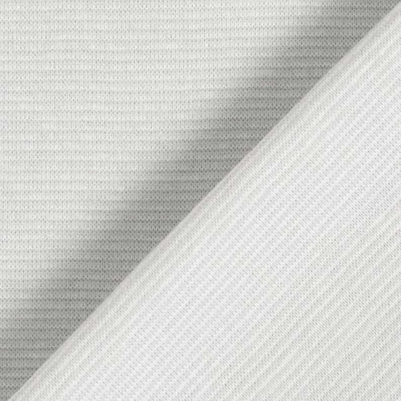 Tejido para puños con rayas estrechas – gris brumoso/blanco lana,  image number 3