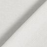 Tejido para puños con rayas estrechas – gris brumoso/blanco lana,  thumbnail number 3