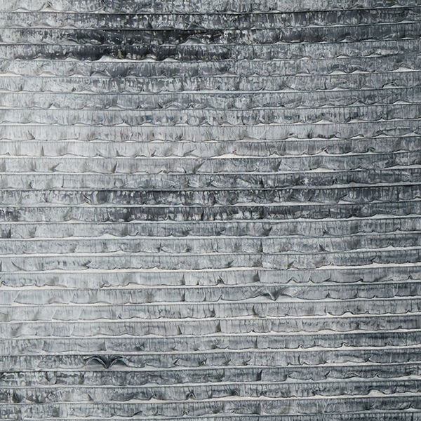 Jersey batik con volantes y rayas horizontales – gris claro,  image number 1
