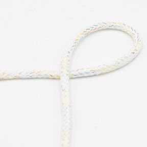 Cordel de algodón Lúrex [Ø 5 mm] – blanco, 