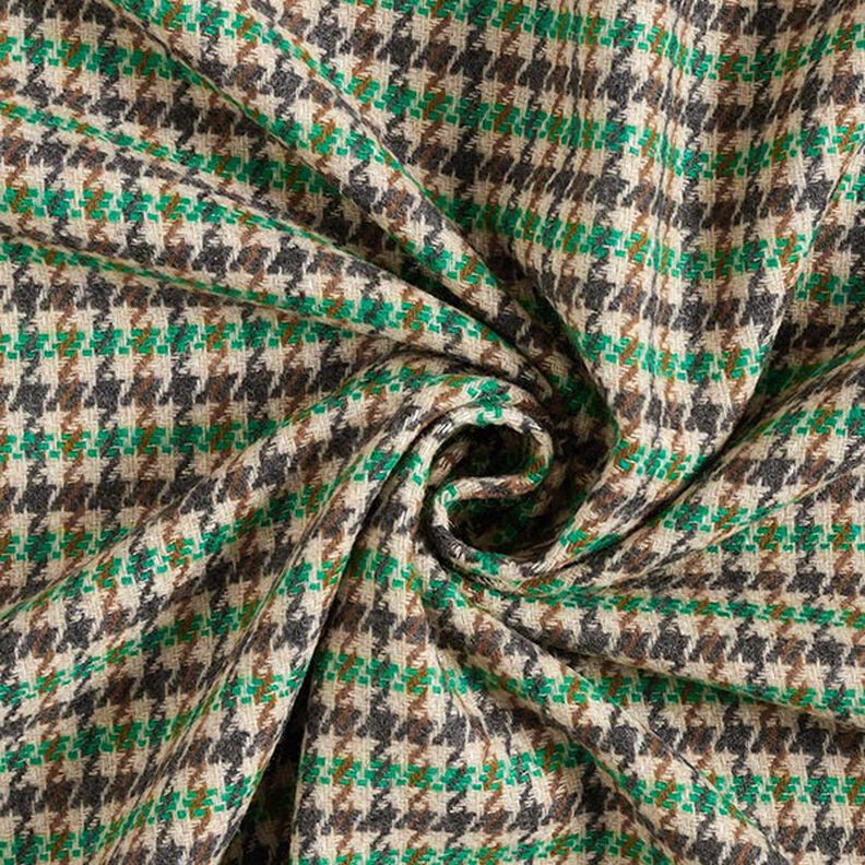 Mezcla de lana a cuadros – verde/antracito,  image number 3