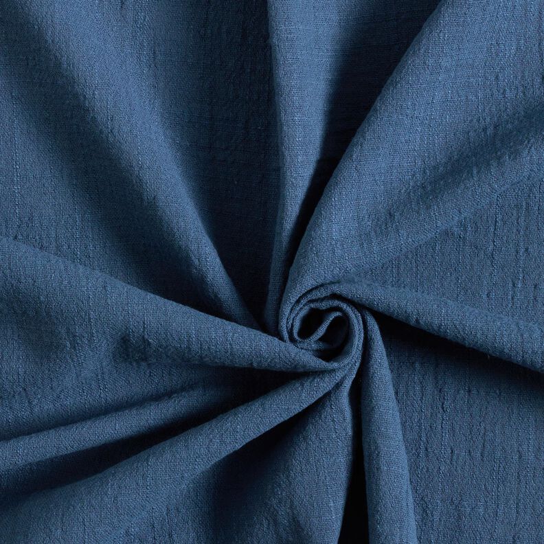 Tejido de algodón aspecto lino – azul real,  image number 1