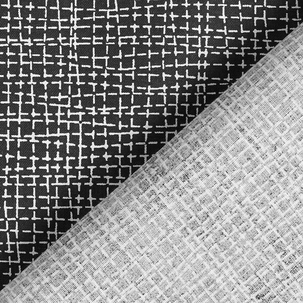 Tela de algodón Cretona Líneas – negro,  image number 4