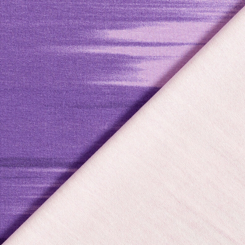 Tela de jersey de viscosa Rayas longitudinales degradadas de color – berenjena/lila,  image number 6