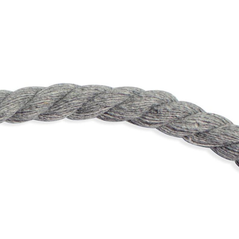 Cordel de algodón [ Ø 8 mm ] – gris,  image number 1