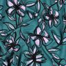 Tela de jersey romaní Flores – petroleo/lila,  thumbnail number 2