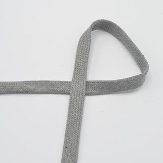 Cordón plano Sudadera Algodón Melange [15 mm] – gris claro, 
