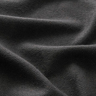 Tela para abrigos mezcla de lana lisa – negro, 