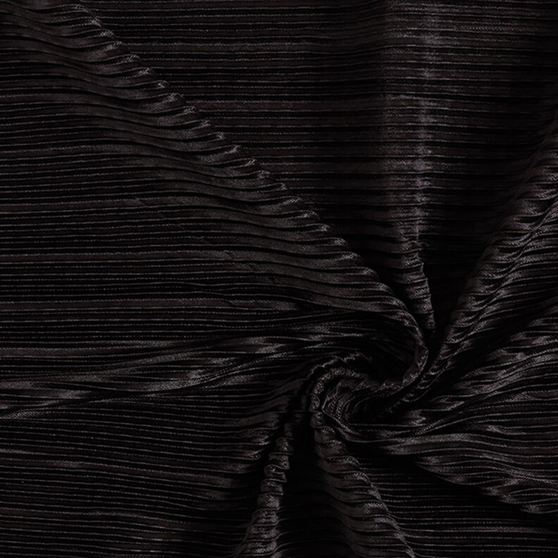 Tela de jersey Plisado – negro,  image number 3