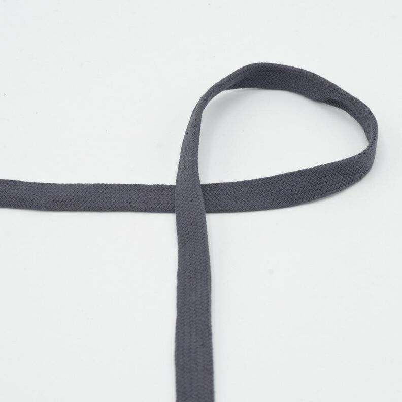 Cordón plano Sudadera Algodón [15 mm] – marrón negro,  image number 1