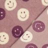 Felpa de peluche Smilies | Poppy Fabrics – rosa viejo oscuro/blanco lana,  thumbnail number 4