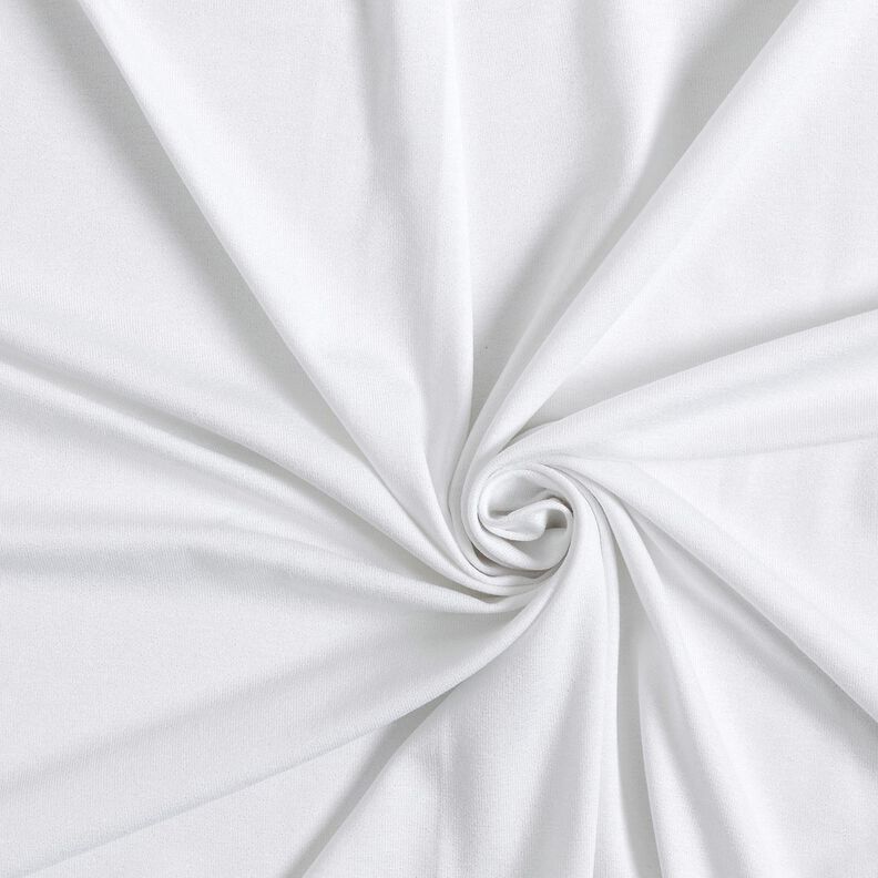 Tela de jersey de viscosa Brillante – blanco,  image number 1