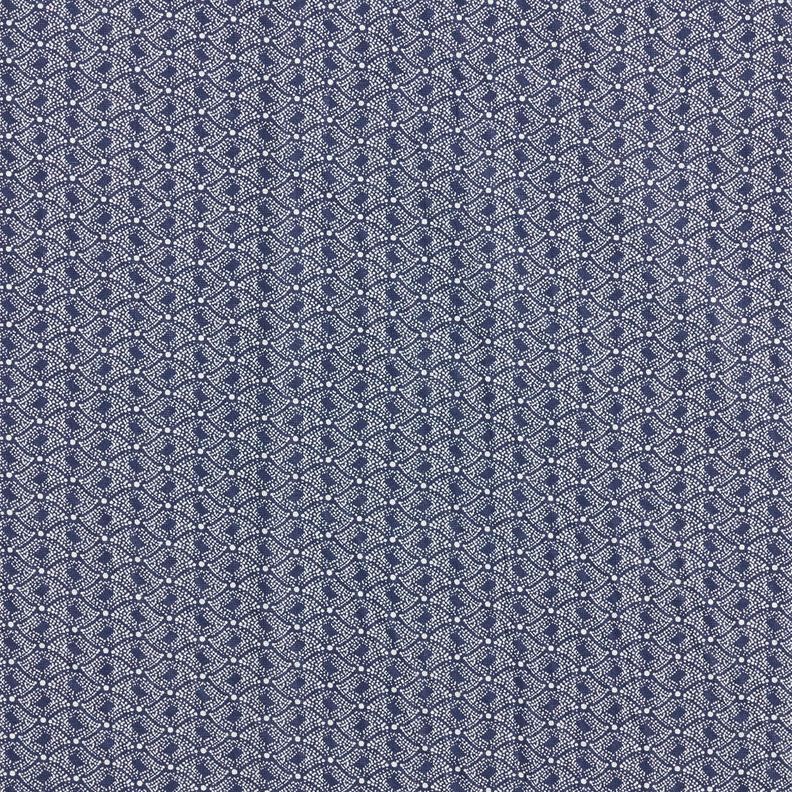 Tela de algodón rombos abstractos – azul marino,  image number 1