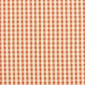 Tela Seersucker Algodón Cuadros tejidos – terracotta/beige claro, 