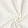 Tela de algodón con bordado inglés de gotas – blanco,  thumbnail number 3