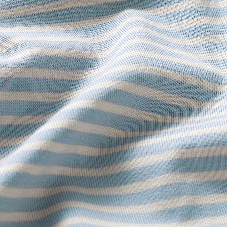 Punto de algodón con rayas estrechas – anacardo/azul claro,  image number 2