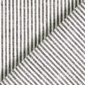 Mezcla de lino y algodón Rayas estrechas – negro/blanco lana,  thumbnail number 4