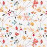Tela de jersey de algodón Ramas de flores Impresión digital – marfil,  thumbnail number 1