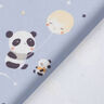 Tela de jersey de algodón Panda con globo lunar – cielo azul,  thumbnail number 4