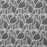 Tela de jersey de viscosa hojas abstractas – negro/blanco,  thumbnail number 1
