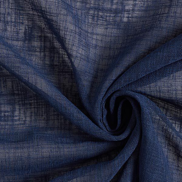 Tela para cortinas Voile Ibiza 295 cm – azul marino,  image number 1
