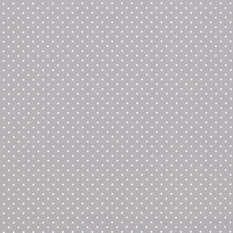 Popelina de algodón puntos pequeños – gris/blanco,  image number 1