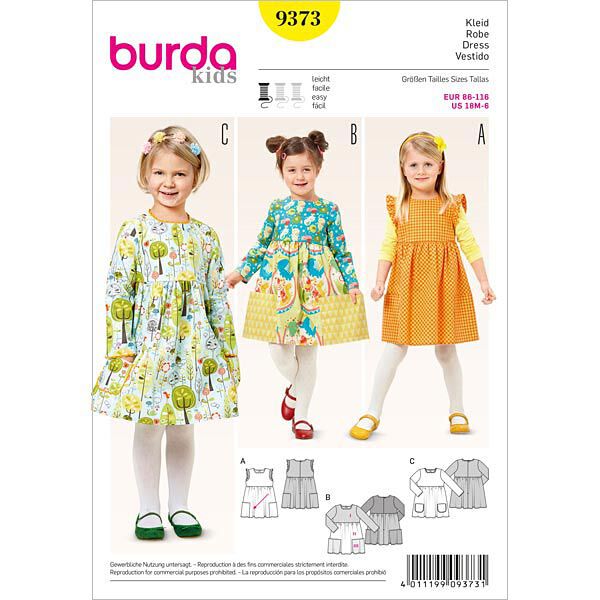 Vestido de niña, Burda 9373,  image number 1
