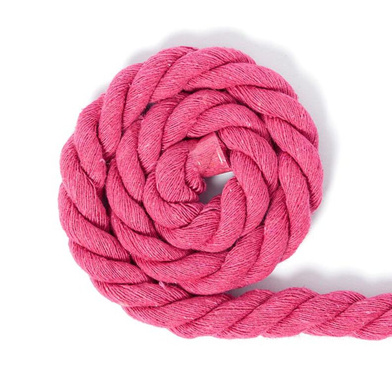 Cordón de algodón [Ø 14 mm] 12 - fucsia,  image number 1