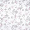 Voile arrugado de flores y estampado de leopardo – blanco/negro,  thumbnail number 1