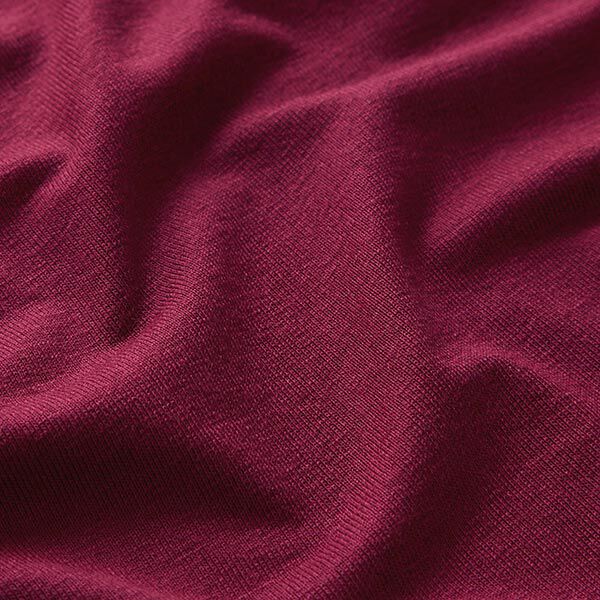 Tela de jersey de viscosa Ligera – burdeos – Muestra,  image number 2