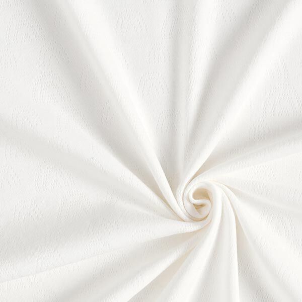 Jersey de punto fino con patrón de agujeros Arcoíris – blanco lana,  image number 4