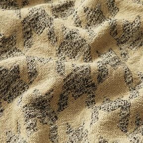 Tejido de pata de gallo grande &ndash; beige/gris, 