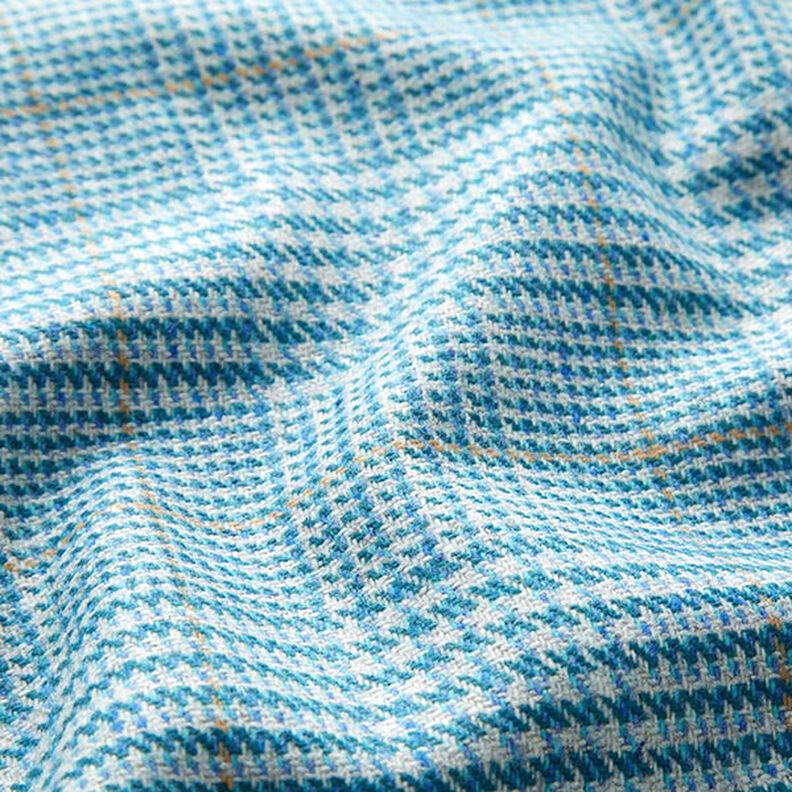 Tela de lana Príncipe de Gales – turquesa,  image number 2