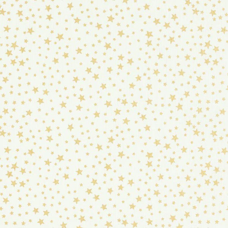 Tela de algodón Cretona Cielo estrellado navideño pequeño – blanco,  image number 1