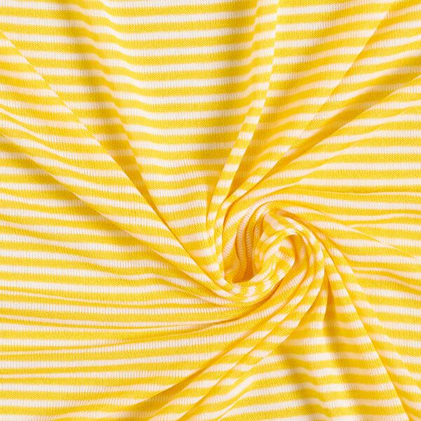 Mezcla de viscosa de Punto fino Tirabuzón – amarillo sol/blanco,  image number 3