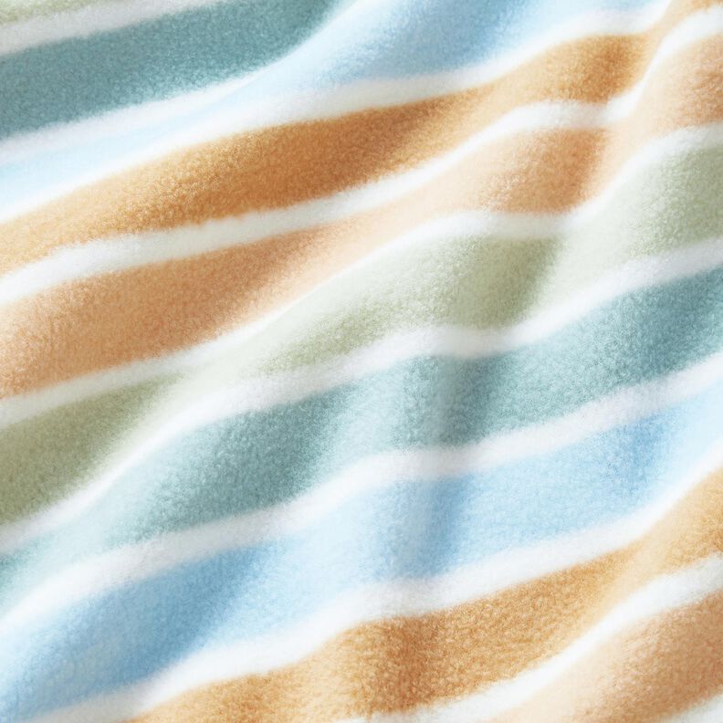 Forro polar antipilling Rayas de colores – blanco/verde,  image number 2
